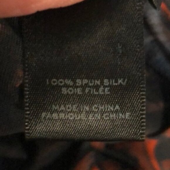 NWOT Marc Jacobs red floral silk blouse sz XS - Picture 5 of 5